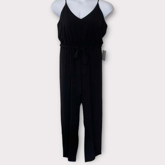 The Vanity Room NWT Jump Suit with Elastic Waist Tie belt and Tulip Style Legs - Picture 1 of 14